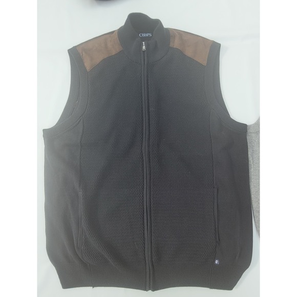 Vintage Ralph Lauren Chaps Sweater Vest Black - Picture 5 of 7